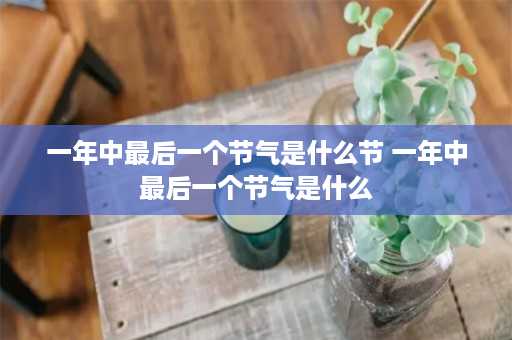 一年中最后一个节气是什么节 一年中最后一个节气是什么