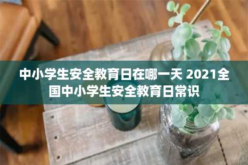 中小学生安全教育日在哪一天 2021全国中小学生安全教育日常识