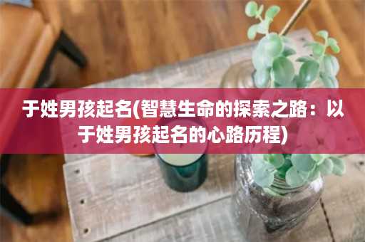 于姓男孩起名(智慧生命的探索之路：以于姓男孩起名的心路历程)