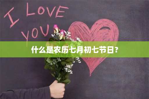 什么是农历七月初七节日？