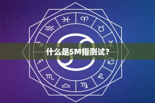 什么是SM指测试？