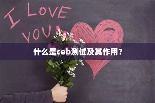 什么是ceb测试及其作用？