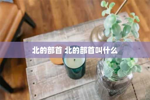 北的部首 北的部首叫什么