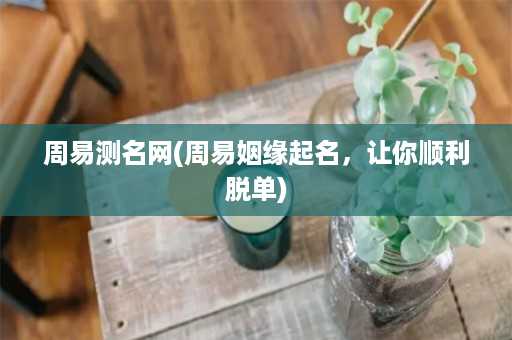 周易测名网(周易姻缘起名，让你顺利脱单)