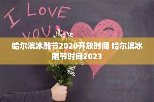 哈尔滨冰雕节2020开放时间 哈尔滨冰雕节时间2023