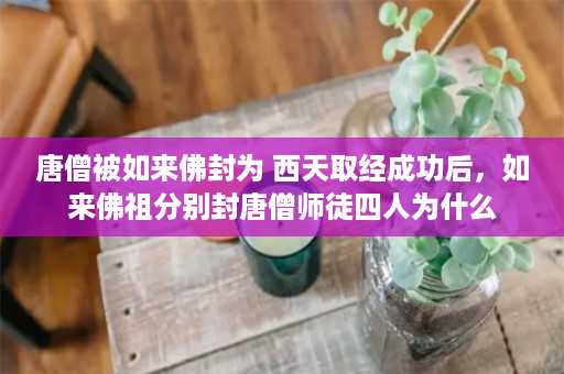 唐僧被如来佛封为 西天取经成功后，如来佛祖分别封唐僧师徒四人为什么