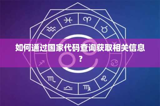 如何通过国家代码查询获取相关信息？