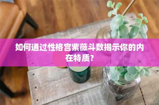 如何通过性格宫紫薇斗数揭示你的内在特质？