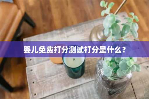 婴儿免费打分测试打分是什么？