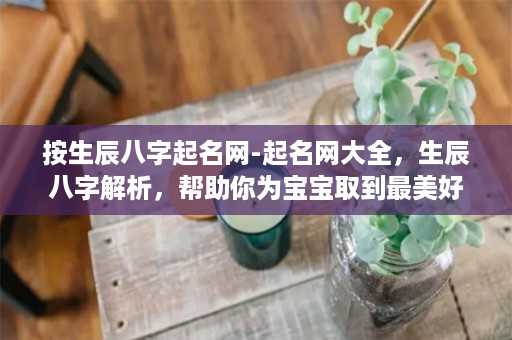 按生辰八字起名网-起名网大全，生辰八字解析，帮助你为宝宝取到最美好的名字！