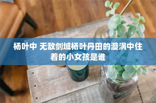 杨叶中 无敌剑域杨叶丹田的漩涡中住着的小女孩是谁