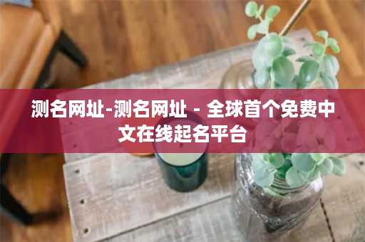 测名网址-测名网址 - 全球首个免费中文在线起名平台