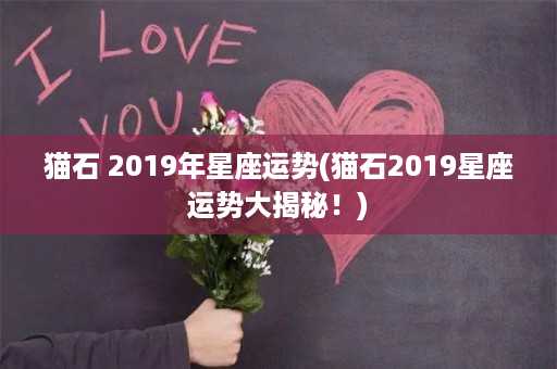 猫石 2019年星座运势(猫石2019星座运势大揭秘！)