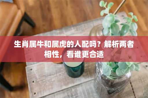 生肖属牛和属虎的人配吗？解析两者相性，看谁更合适