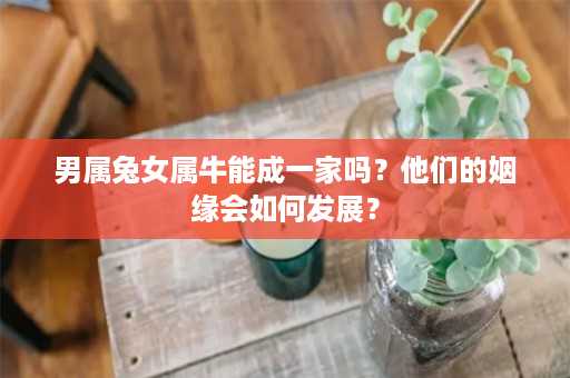 男属兔女属牛能成一家吗？他们的姻缘会如何发展？