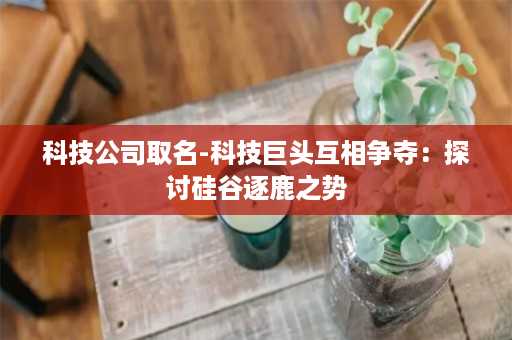 科技公司取名-科技巨头互相争夺：探讨硅谷逐鹿之势