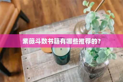 紫薇斗数书籍有哪些推荐的？