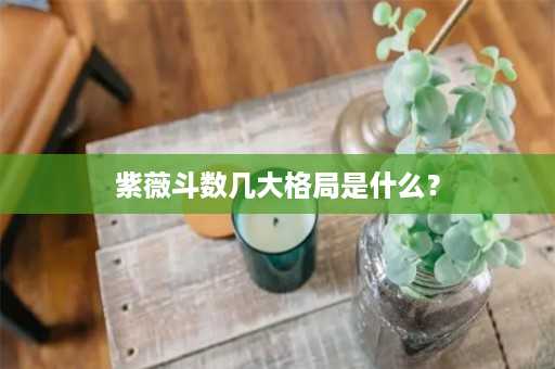 紫薇斗数几大格局是什么？