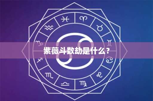 紫薇斗数劫是什么？