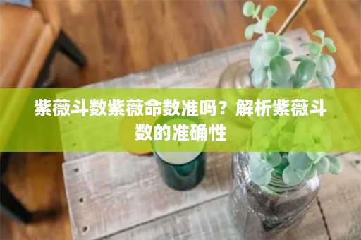 紫薇斗数紫薇命数准吗？解析紫薇斗数的准确性