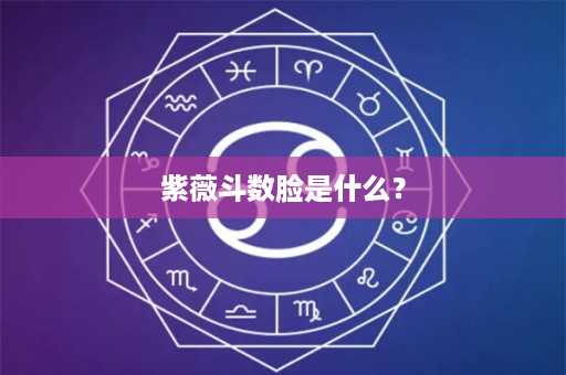 紫薇斗数脸是什么？