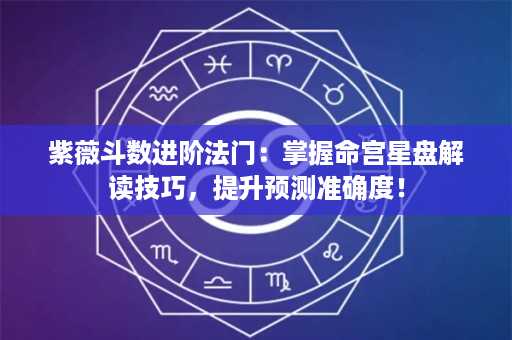 紫薇斗数进阶法门：掌握命宫星盘解读技巧，提升预测准确度！