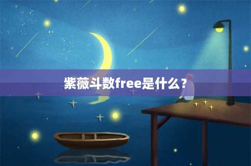 紫薇斗数free是什么？