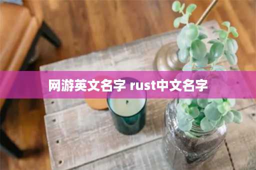 网游英文名字 rust中文名字