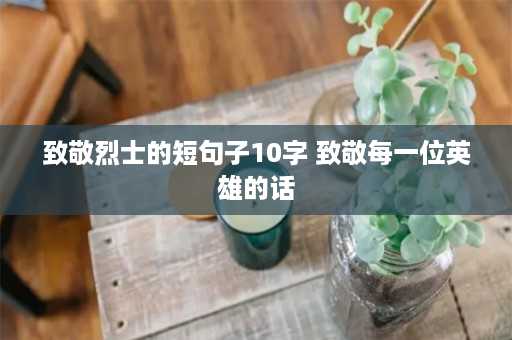 致敬烈士的短句子10字 致敬每一位英雄的话