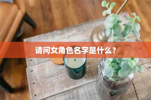 请问女角色名字是什么？