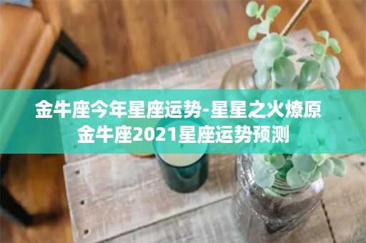 金牛座今年星座运势-星星之火燎原  金牛座2021星座运势预测