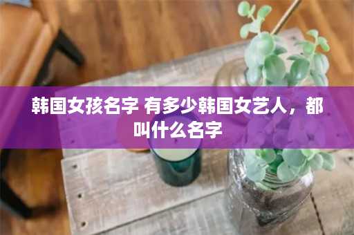 韩国女孩名字 有多少韩国女艺人，都叫什么名字