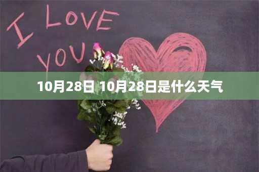 10月28日 10月28日是什么天气