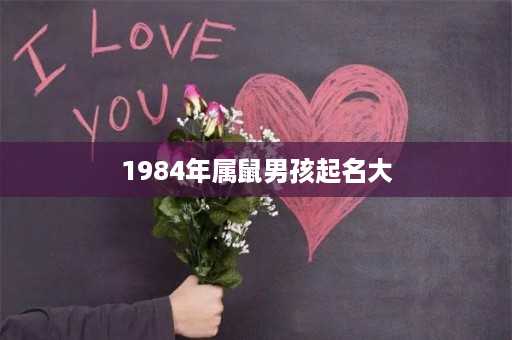 1984年属鼠男孩起名大