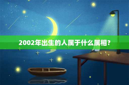 2002年出生的人属于什么属相？