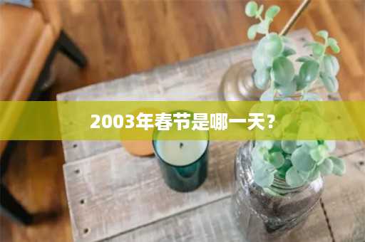 2003年春节是哪一天？