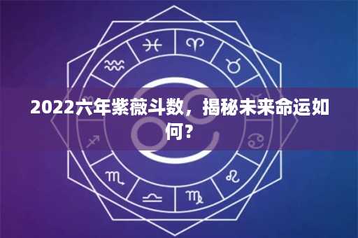 2022六年紫薇斗数，揭秘未来命运如何？