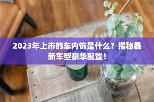 2023年上市的车内饰是什么？揭秘最新车型豪华配置！