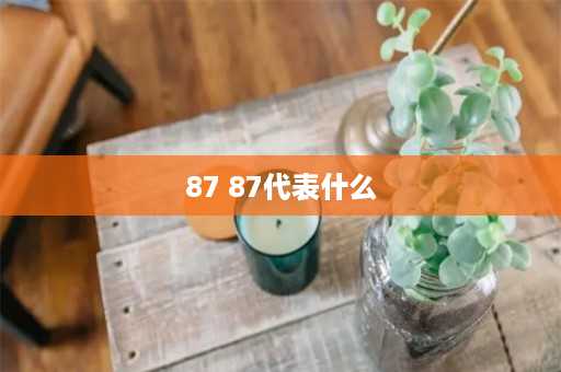 87 87代表什么