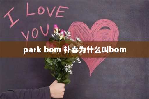 park bom 朴春为什么叫bom