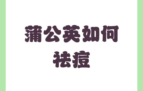 喝了蒲公英痘痘越严重了(喝蒲公英脸上长疙瘩是排毒吗)